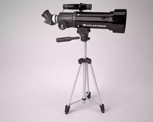 Celestron 70mm Travel scope telescope Low-poly 3D model