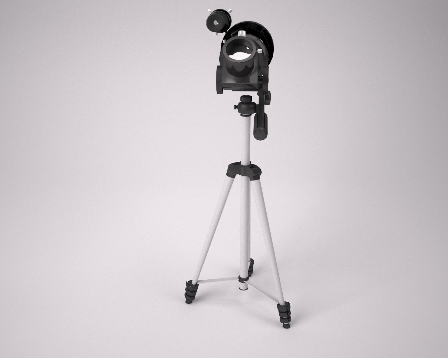 Celestron 70mm Travel scope telescope Low-poly 3D model_4