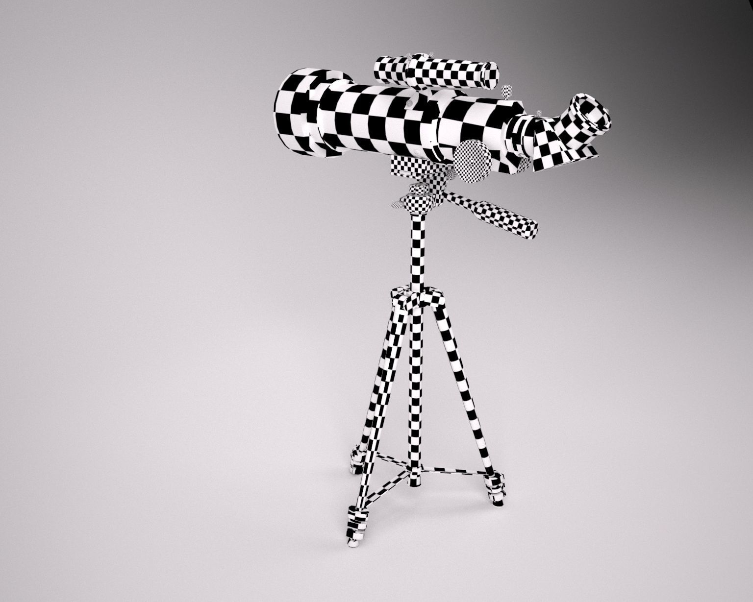 Celestron 70mm Travel scope telescope Low-poly 3D model_19