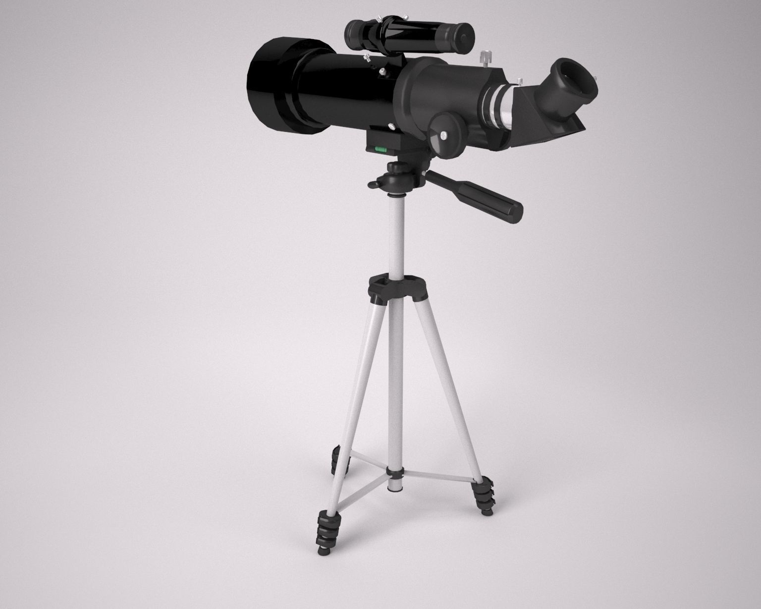 Celestron 70mm Travel scope telescope Low-poly 3D model_2