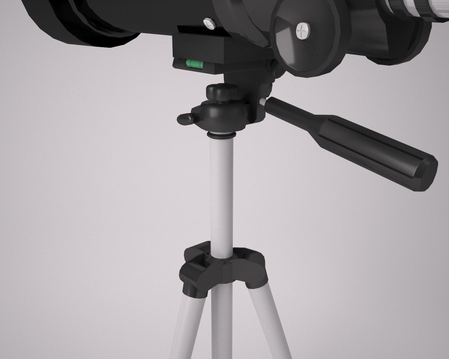 Celestron 70mm Travel scope telescope Low-poly 3D model_11