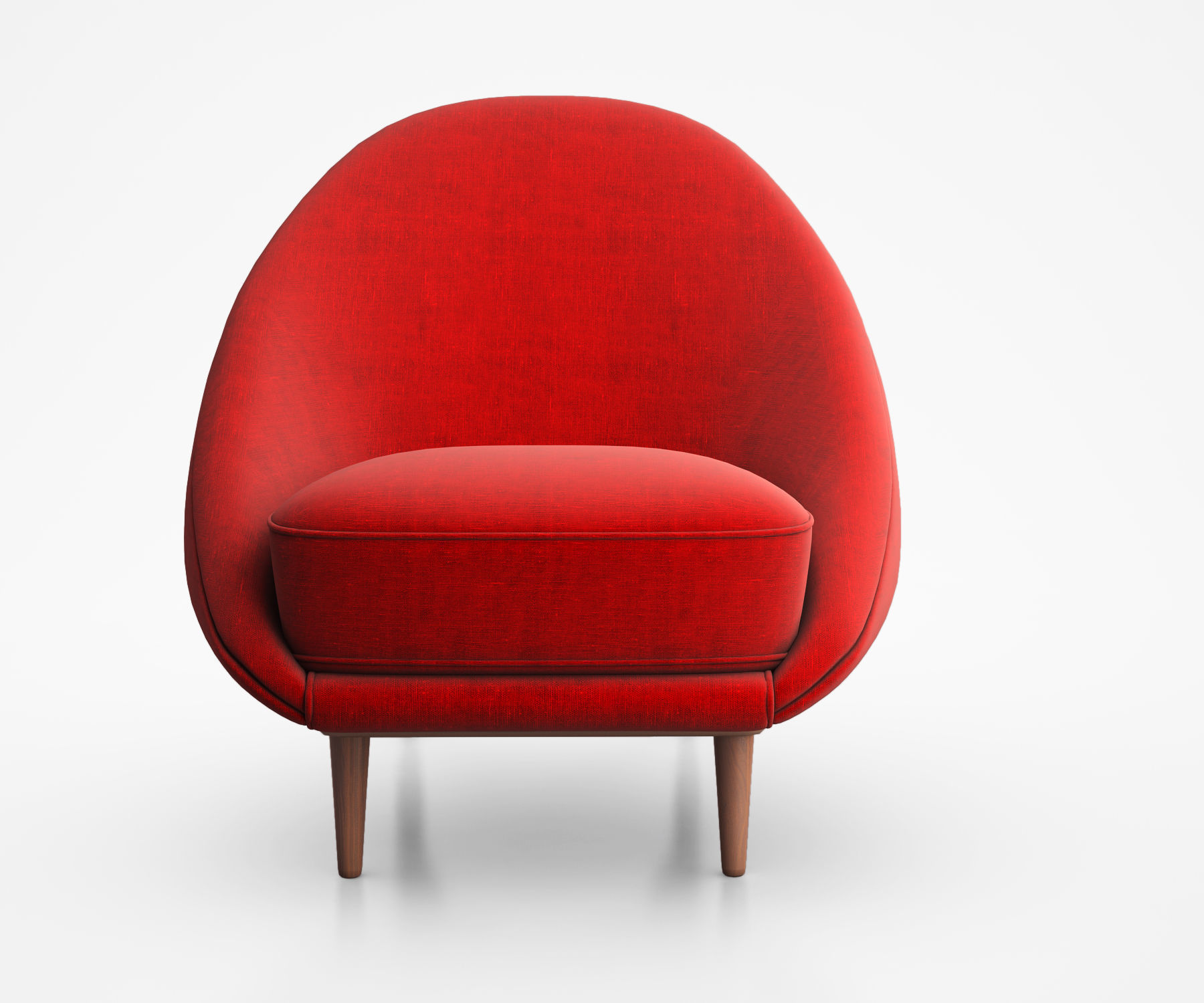 Club lounge chair by Theo Ruth Danish chair 115 from 1970 3D model_2