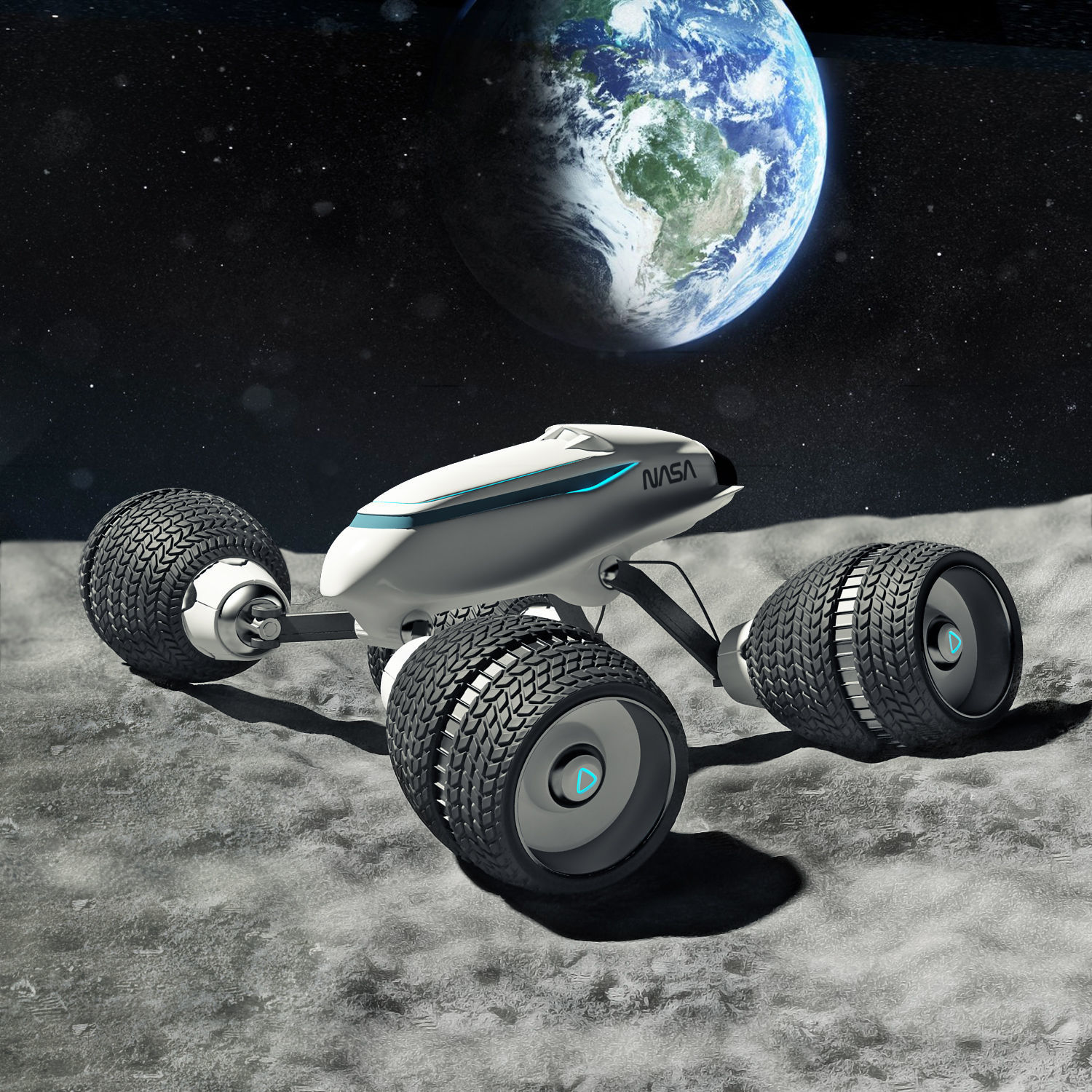 Lunar Sci-fi 3D model_3