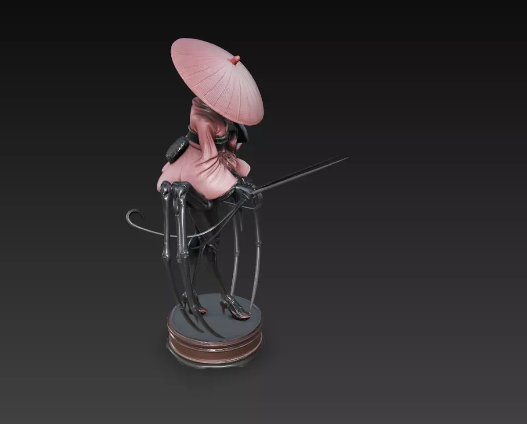 Stylized Spider Yokai Creature 3D Model 3D print model