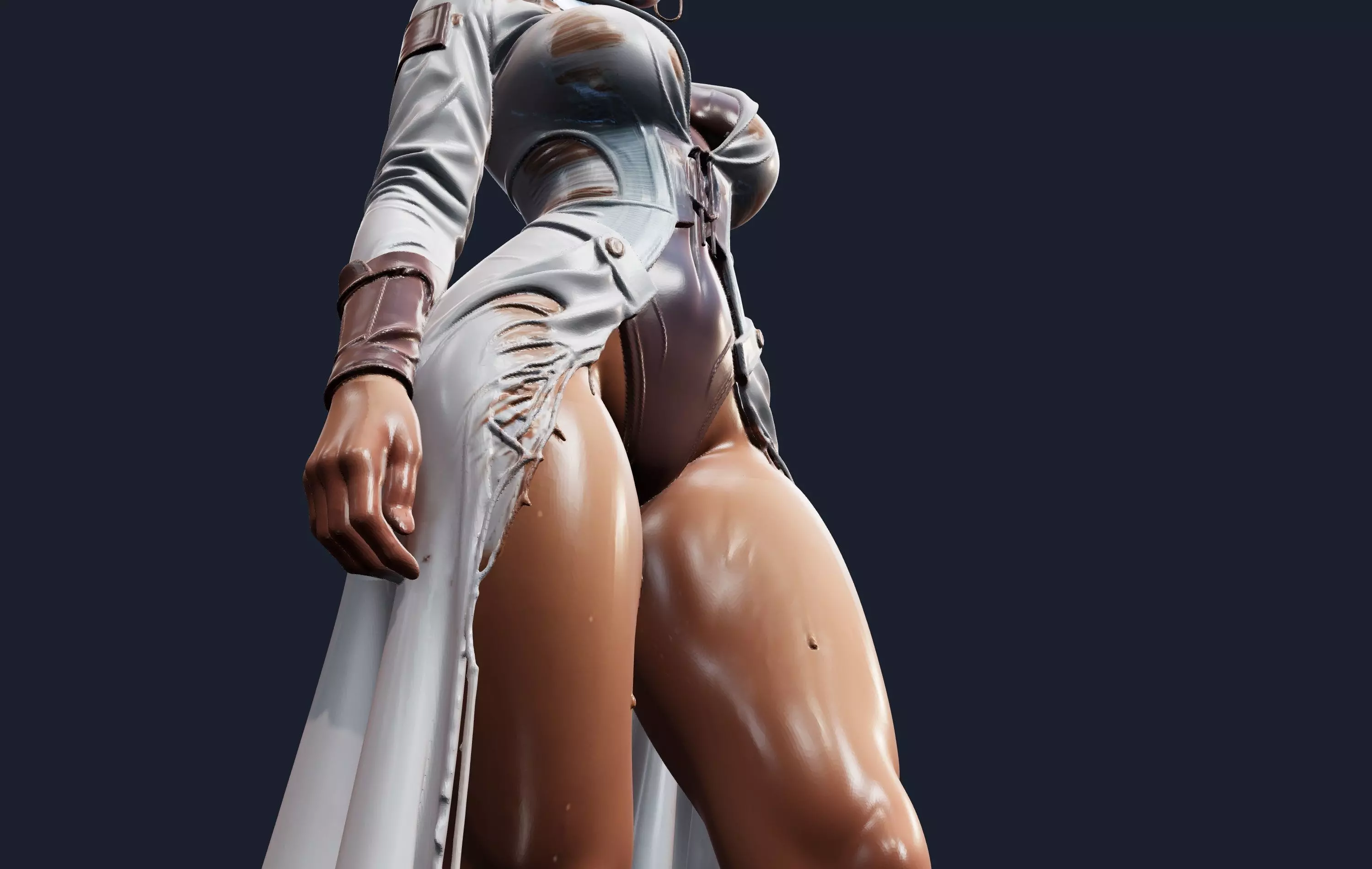 Cyberpunk Urban Operative Aeliana High Detail Female Character 3D print model