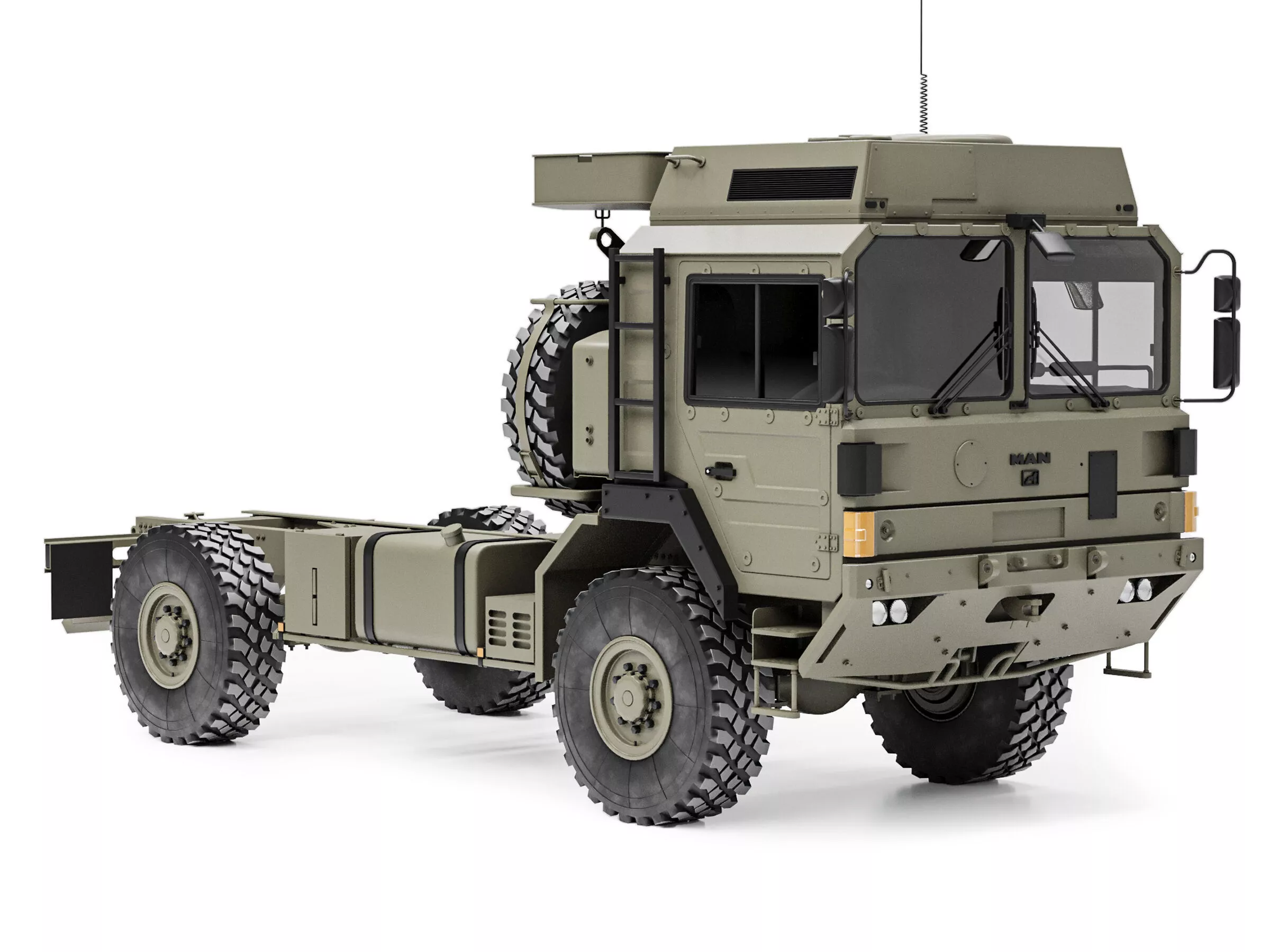 MAN HX60 4x4 Military Truck Chassis 3D model