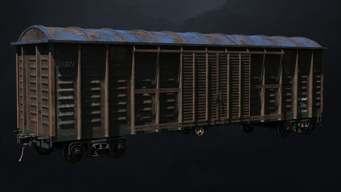 OLD WAGON PBR 3D model