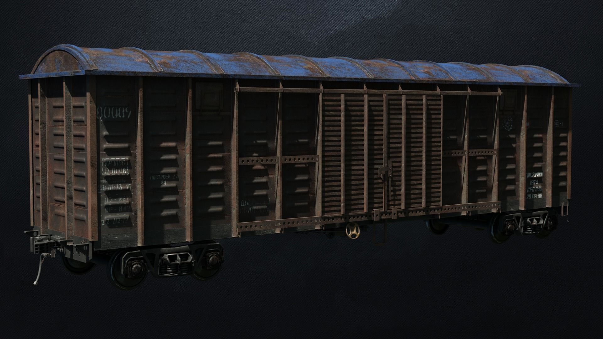 OLD WAGON PBR 3D model_0