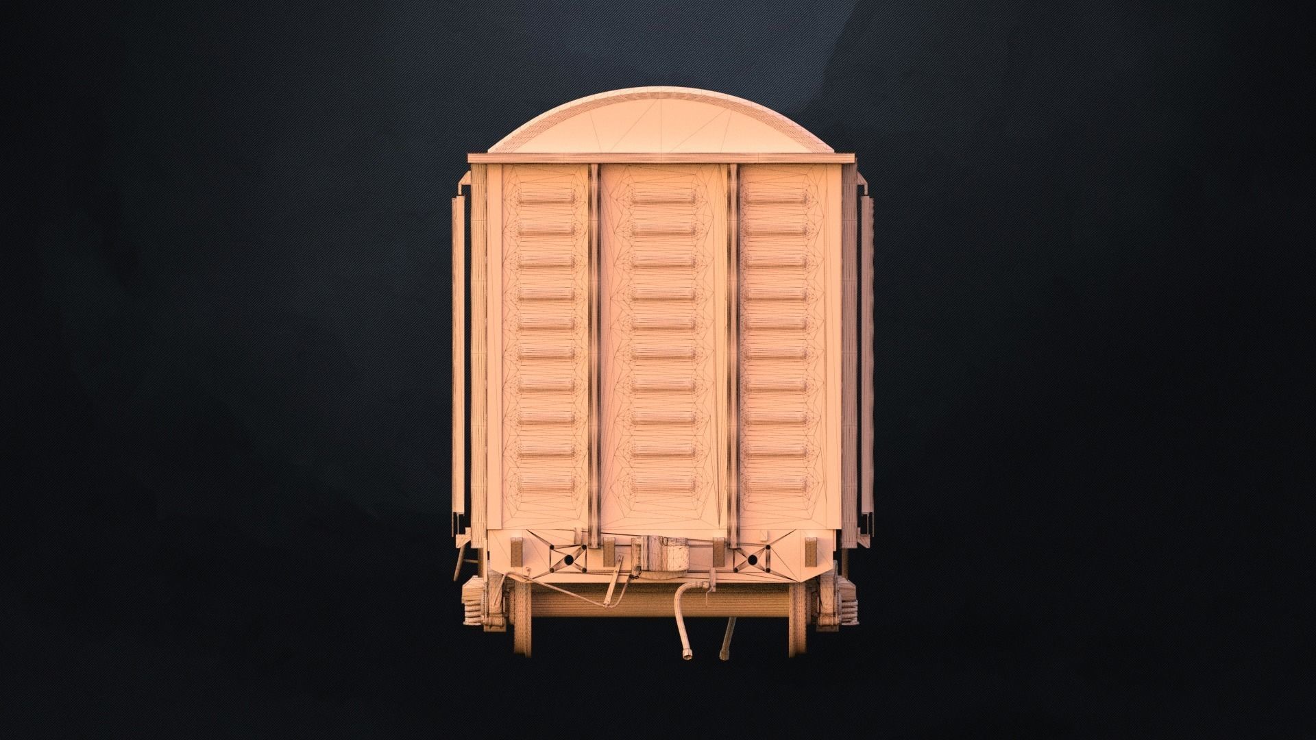 OLD WAGON PBR 3D model_13