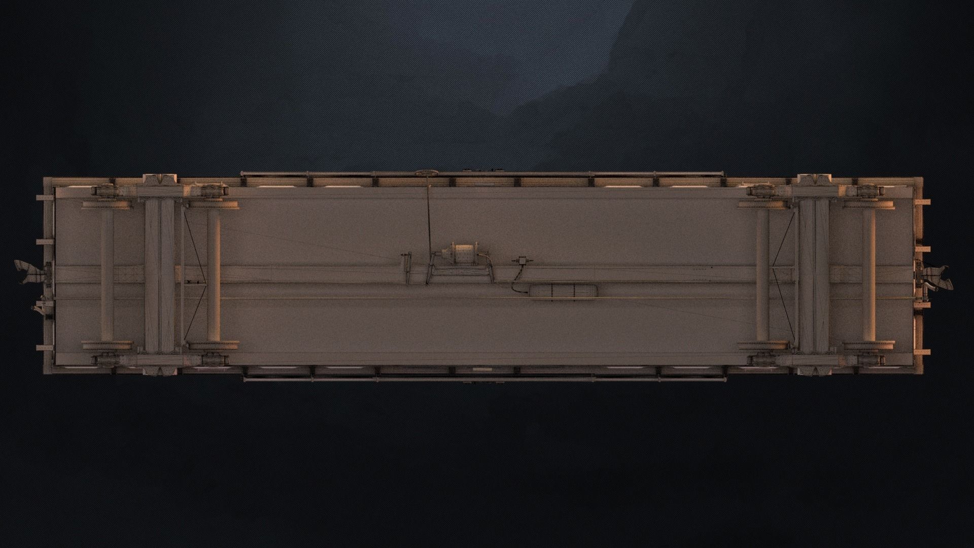 OLD WAGON PBR 3D model_14