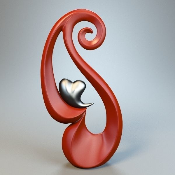 Black Heart m4 P 3D print model_6