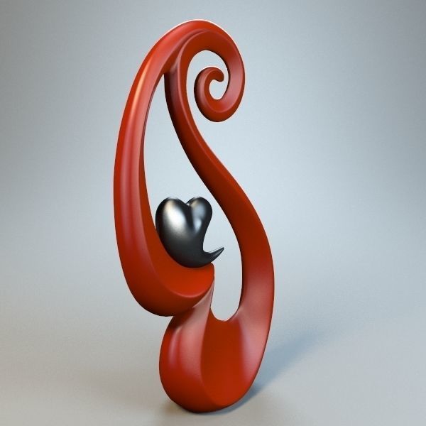 Black Heart m4 P 3D print model_3