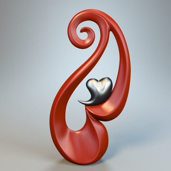 Black Heart m4 P 3D print model_2