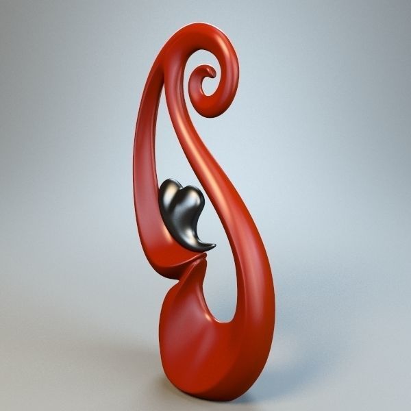 Black Heart m4 P 3D print model_5