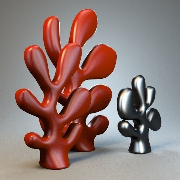 Cactus coral 3D model_3