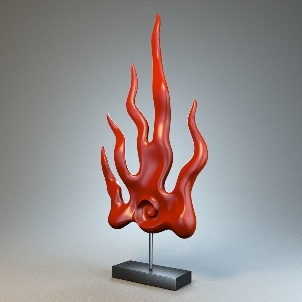 Cold flame Figurine 3D model_2