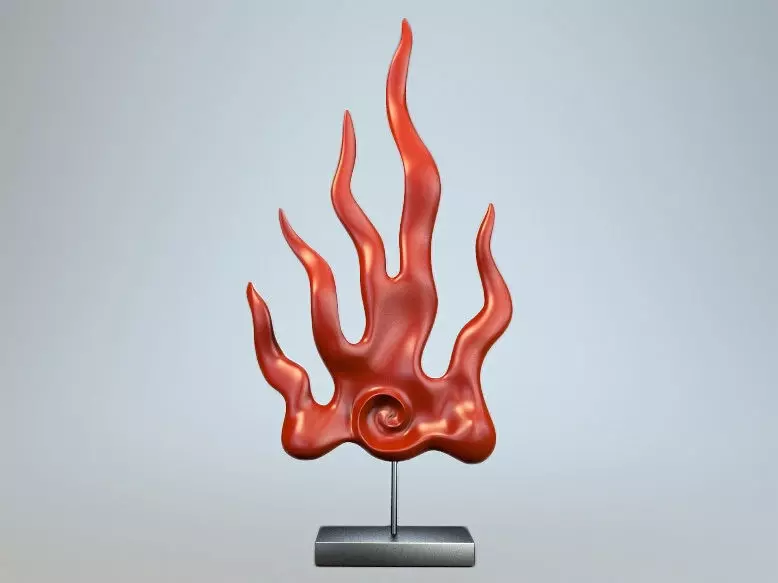 Cold flame Figurine 3D model_0
