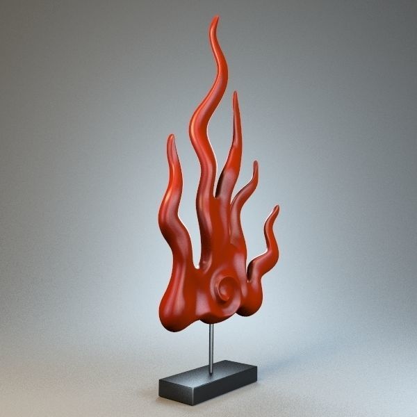 Cold flame Figurine 3D model_3