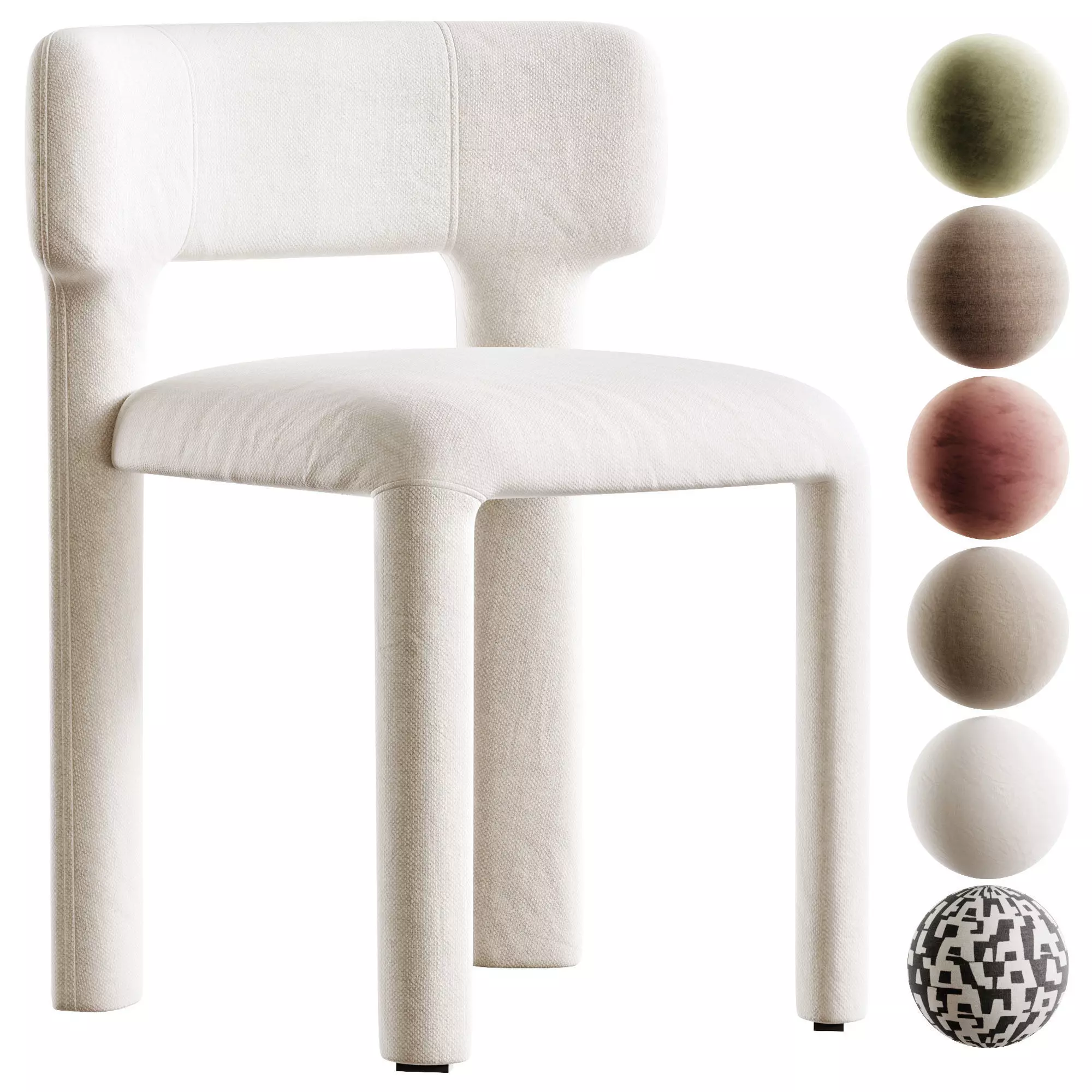 Lucy Chair By Ditre Italia Low-poly 3D model