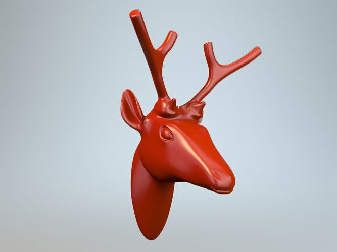 Deer head P 3D print model
