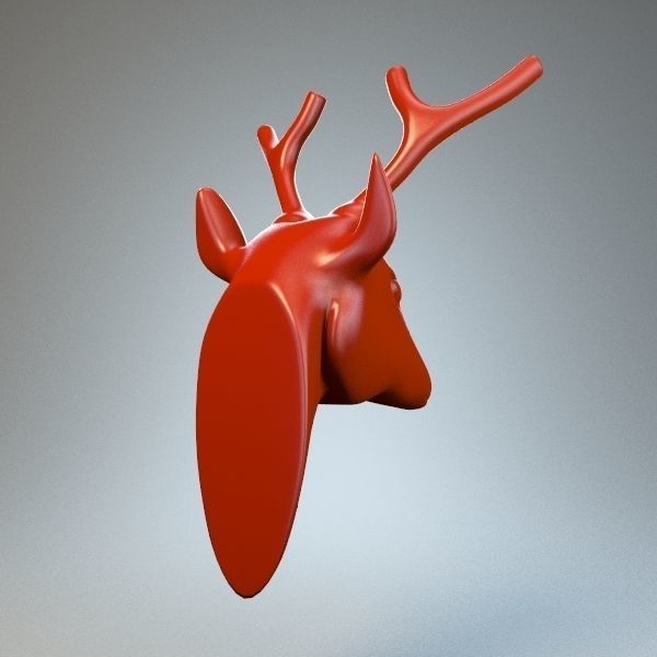 Deer head 3D model_4