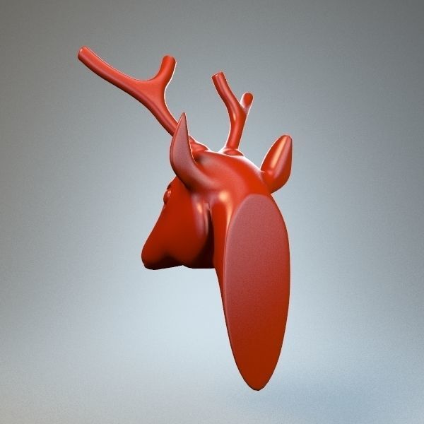 Deer head 3D model_2