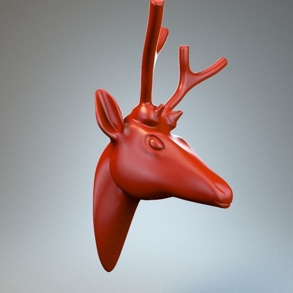 Deer head 3D model_1