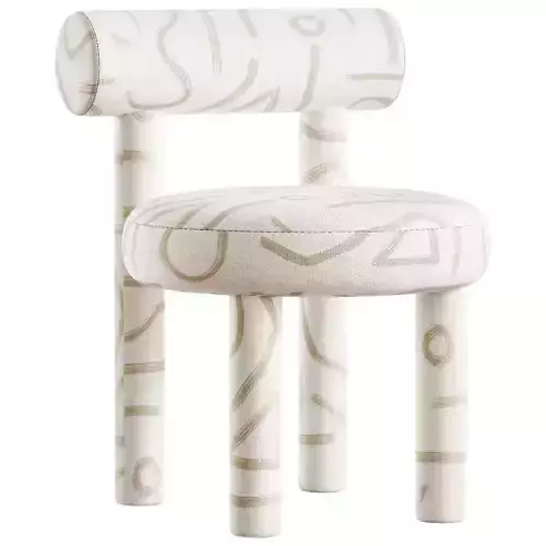 BABY GROPIUS childrens chair By NOOM Low-poly 3D model 2