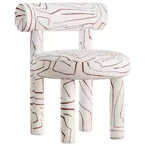 BABY GROPIUS childrens chair By NOOM Low-poly 3D model 3