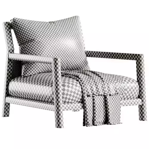 Pablo Outdoor Armchair By Italia Low-poly 3D model 7