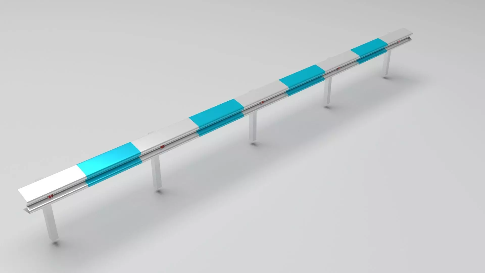 Crash Barrier Safety Fence 3D model