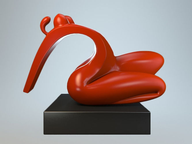 Female sculpture forms 3D model