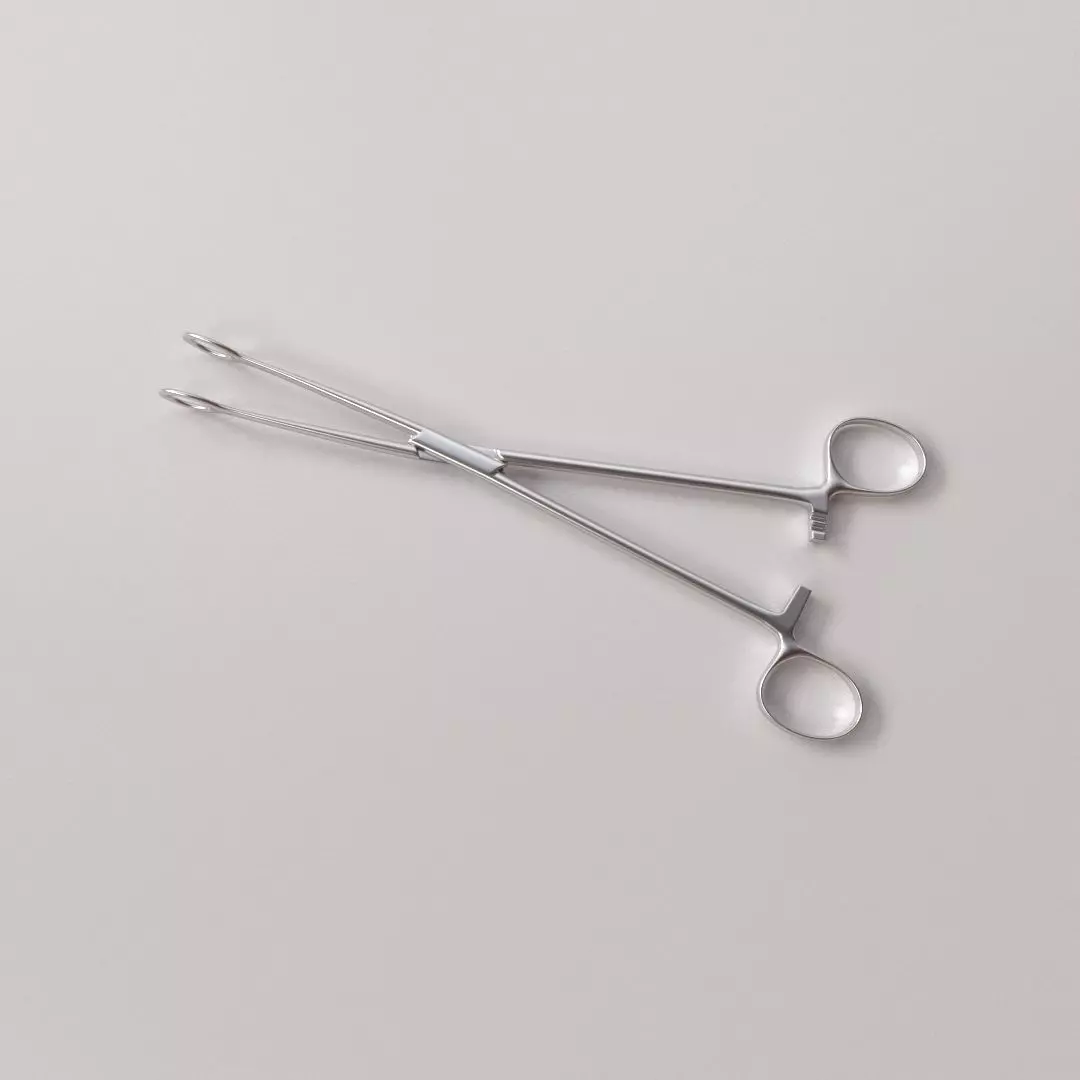 Forceps stainless steel surgical tweezers 3D model