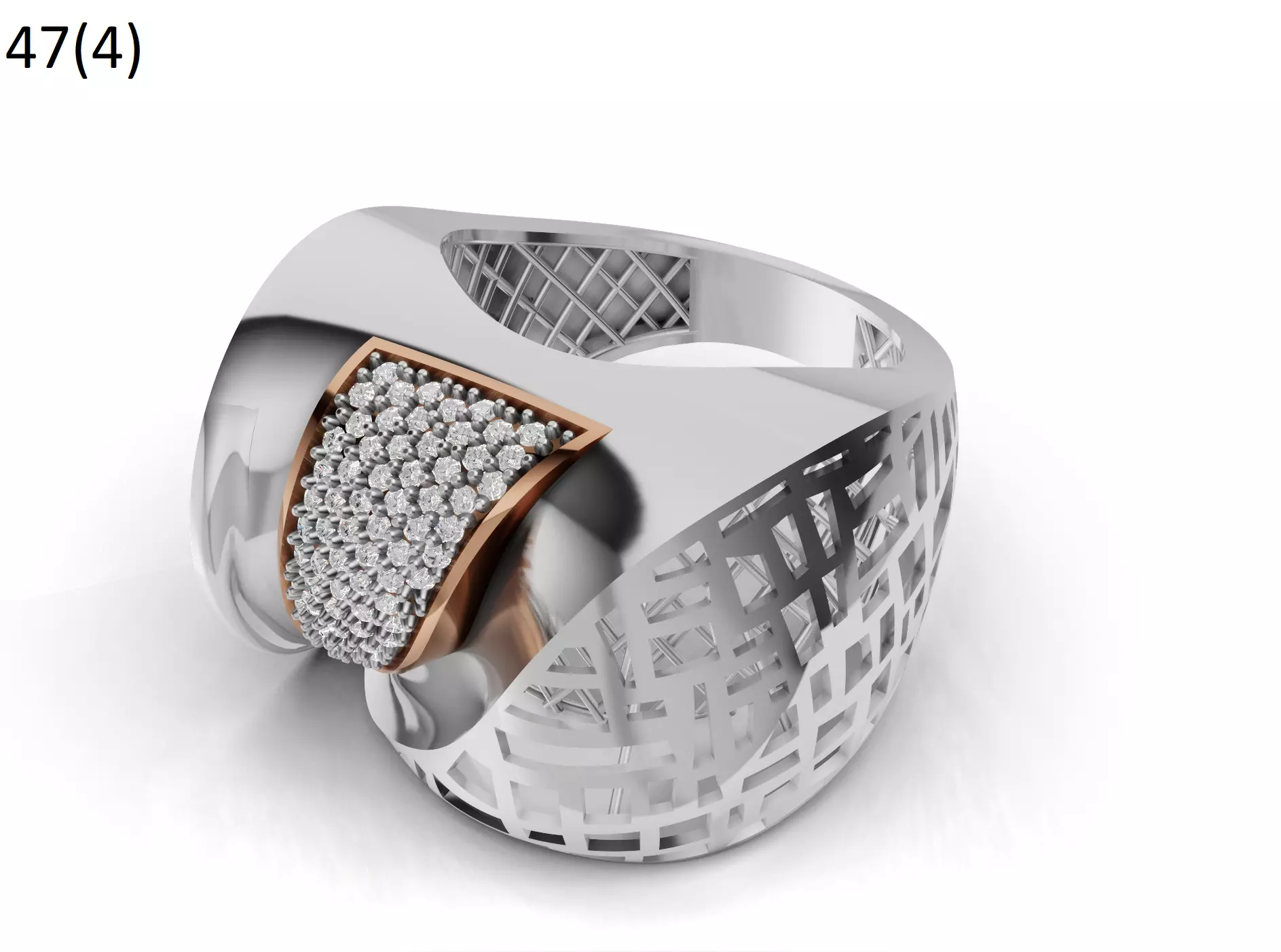 SILVER RING 3D print model