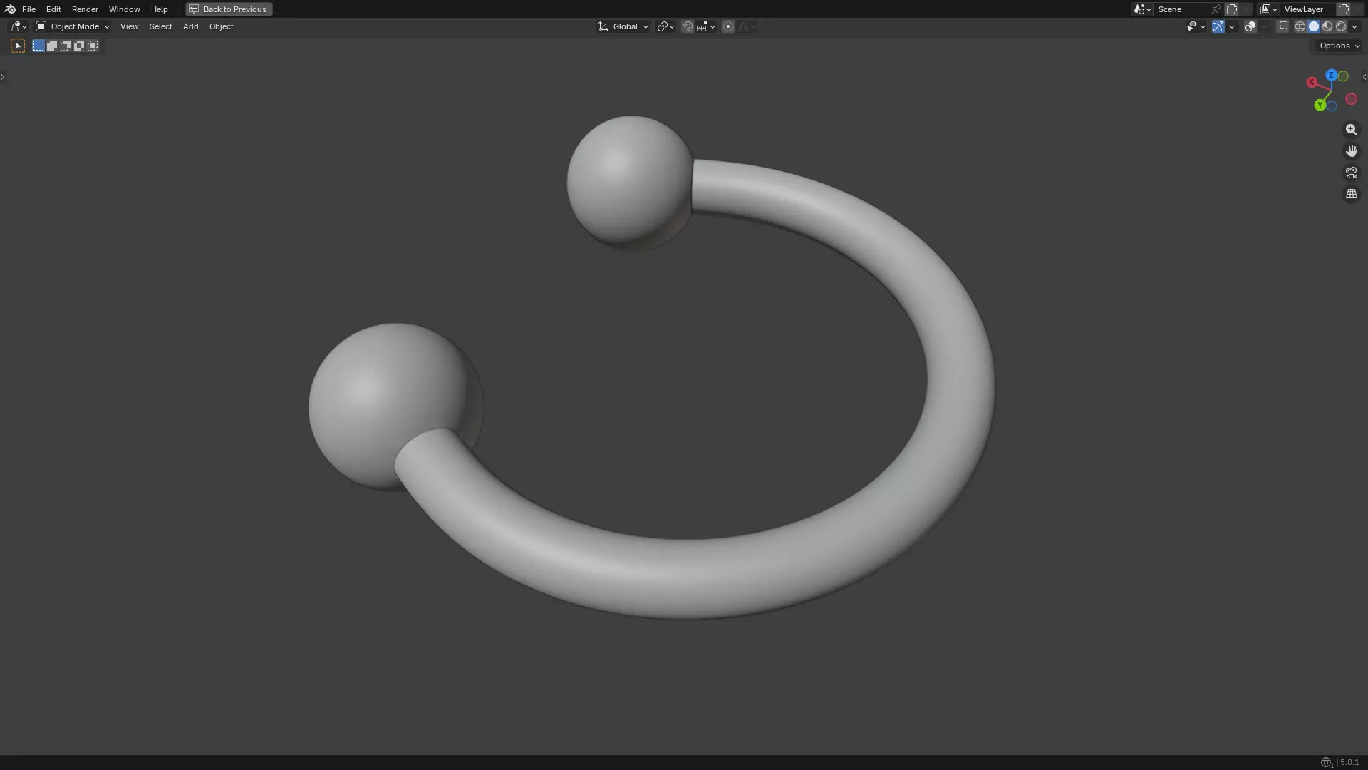 Piercing 3D print model
