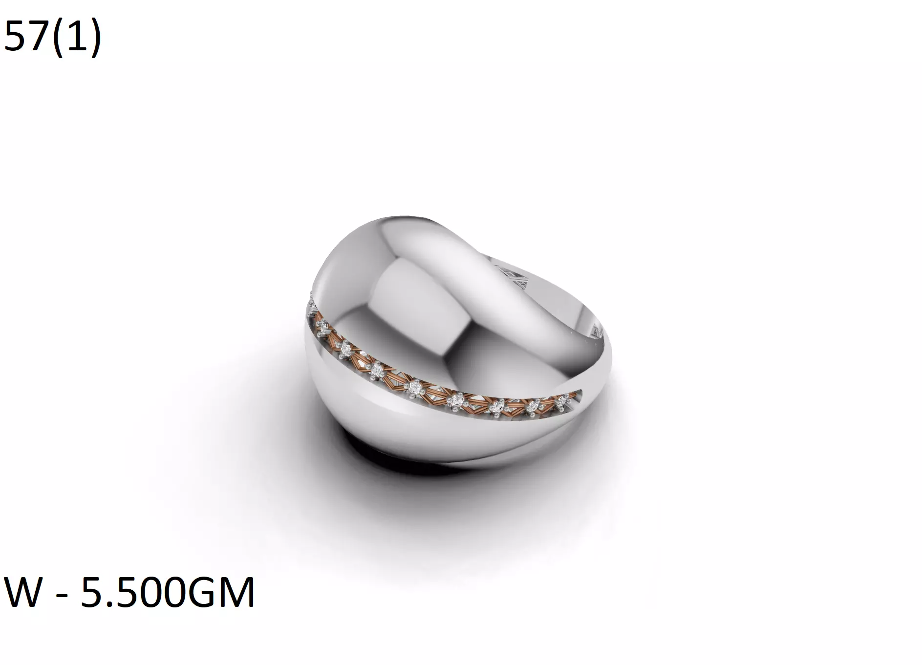 SILVER RING 3D print model