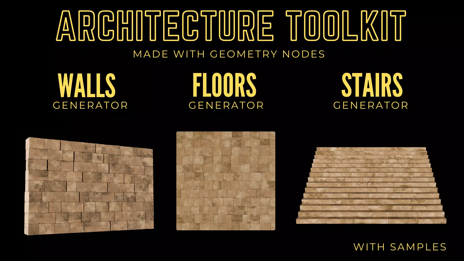Geometry Nodes Architecture Toolkit 3D model