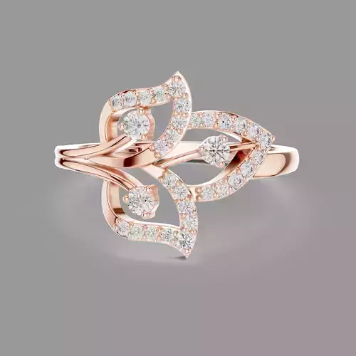 Italian Diamond Ring  