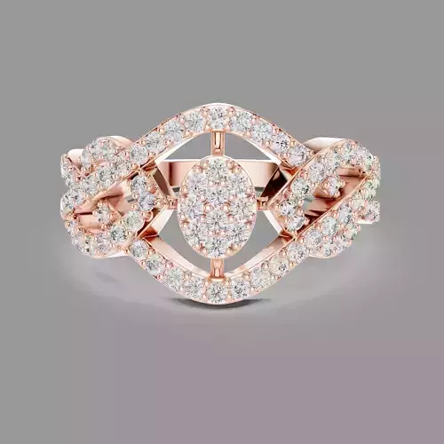 Italian Diamond Ring  