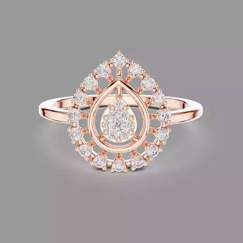 Italian Diamond Ring 