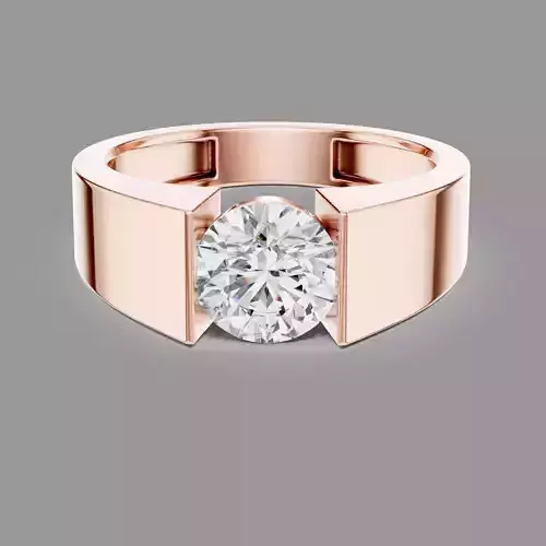 Solitaire Band Ring 