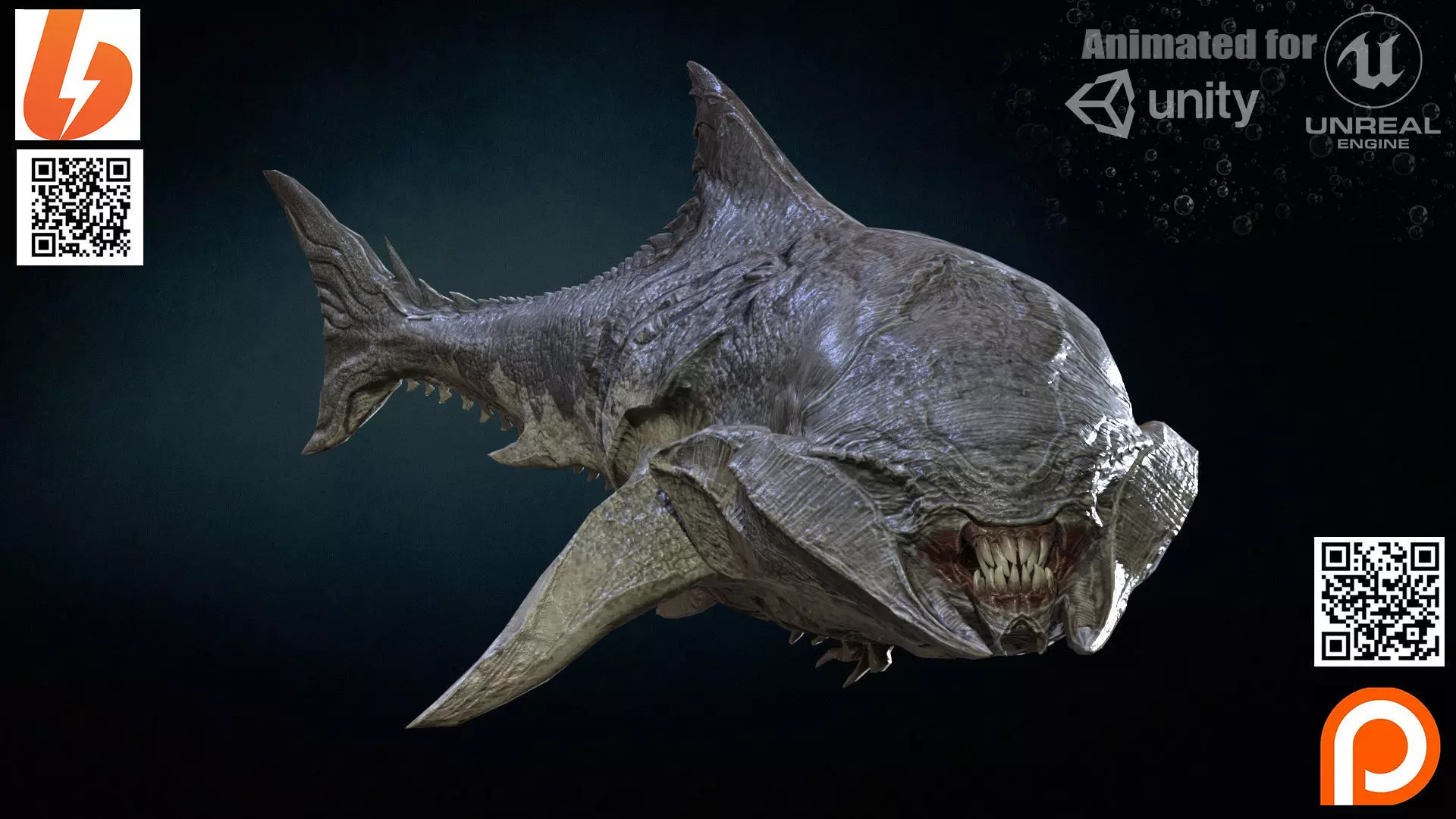 Shark8 DecemberPatreon Low-poly 3D model