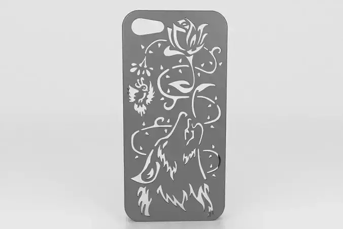 Howling Wolf Iphone Case 6 6s 3D print model