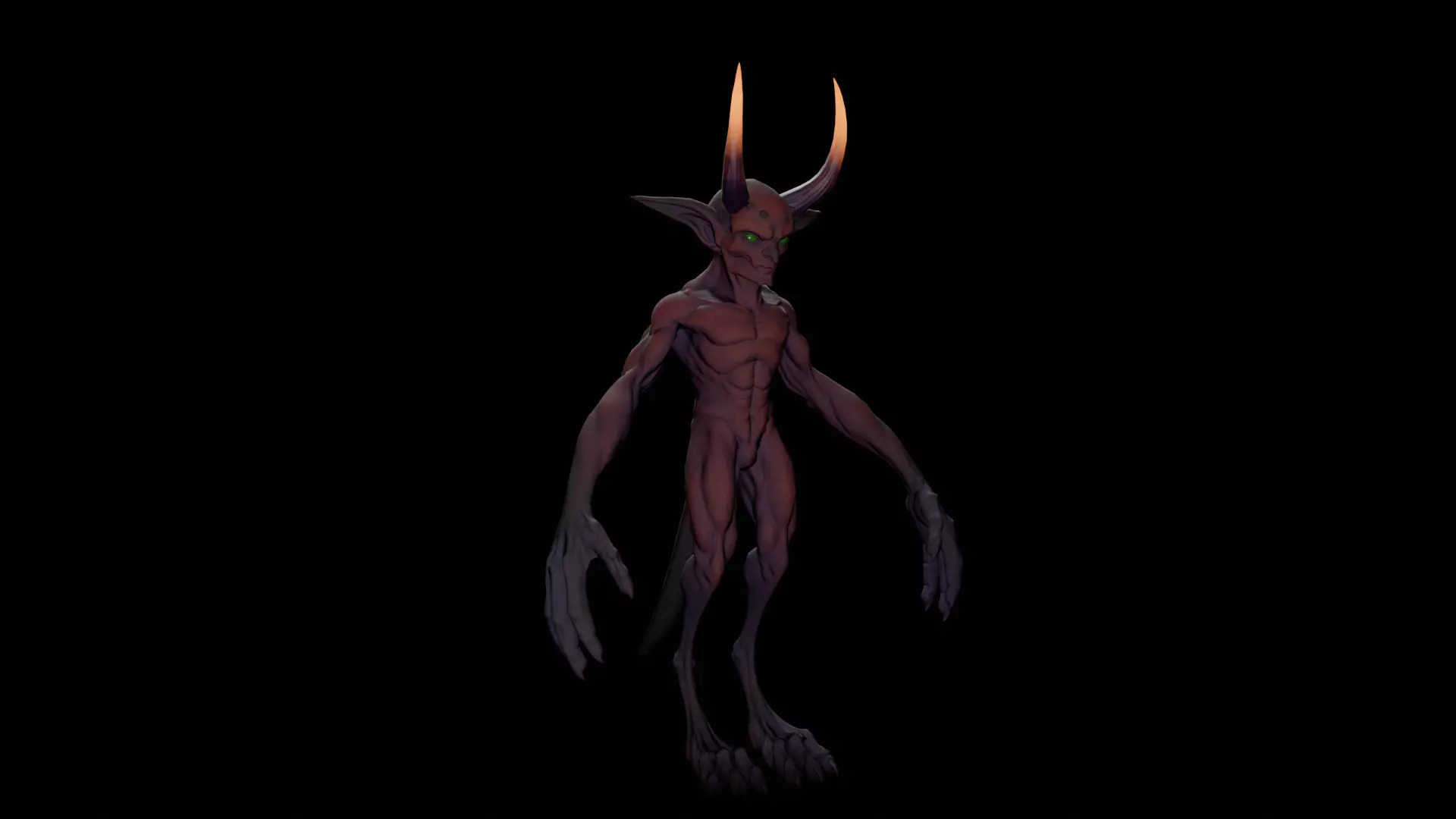 NormalDemonEnemy Low-poly 3D model
