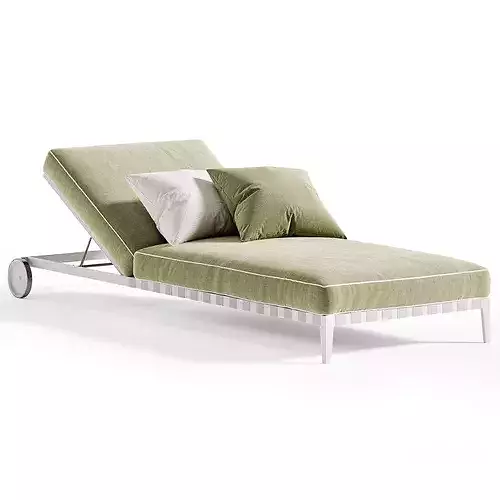ATLANTE Sunlounger Low-poly 3D model 6