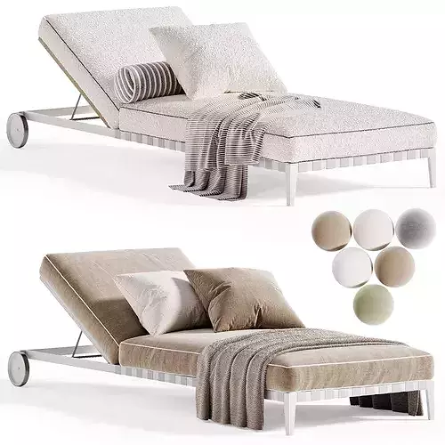 ATLANTE Sunlounger Low-poly 3D model