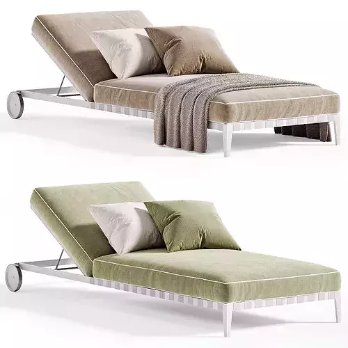 ATLANTE Sunlounger Low-poly 3D model 4