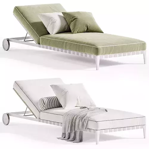 ATLANTE Sunlounger Low-poly 3D model 2