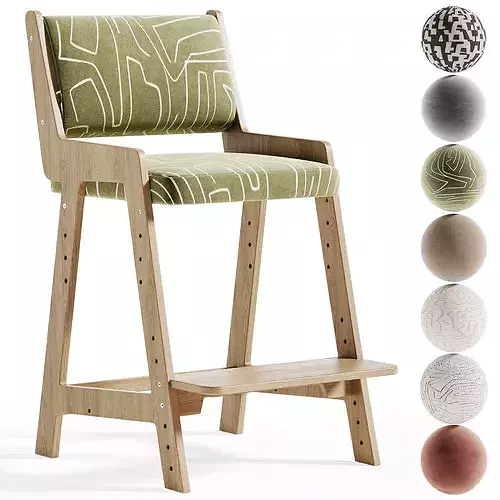 Divo Up Kids Chair Low-poly 3D model