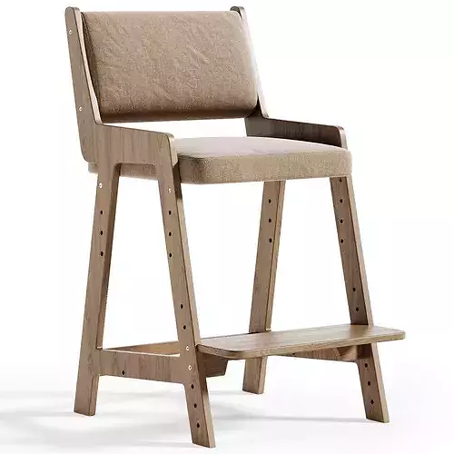 Divo Up Kids Chair Low-poly 3D model 2